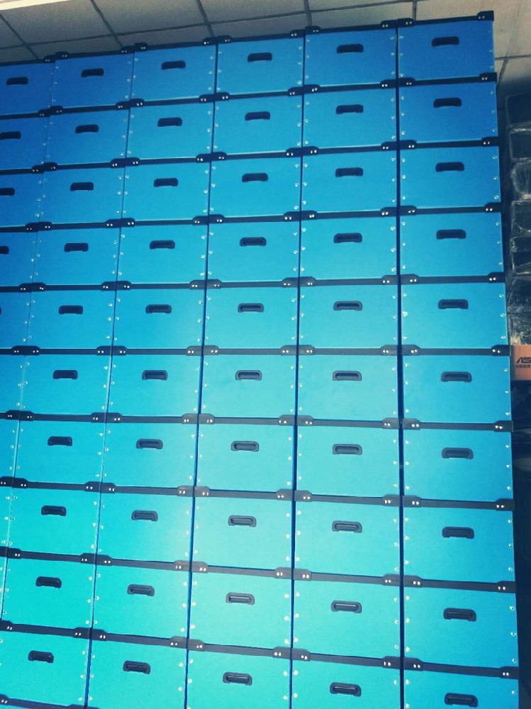 藍色中空板周轉箱